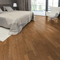 ПАРКЕТНАЯ ДОСКА KARELIA SPICE ДУБ EBONY STONEWASHED